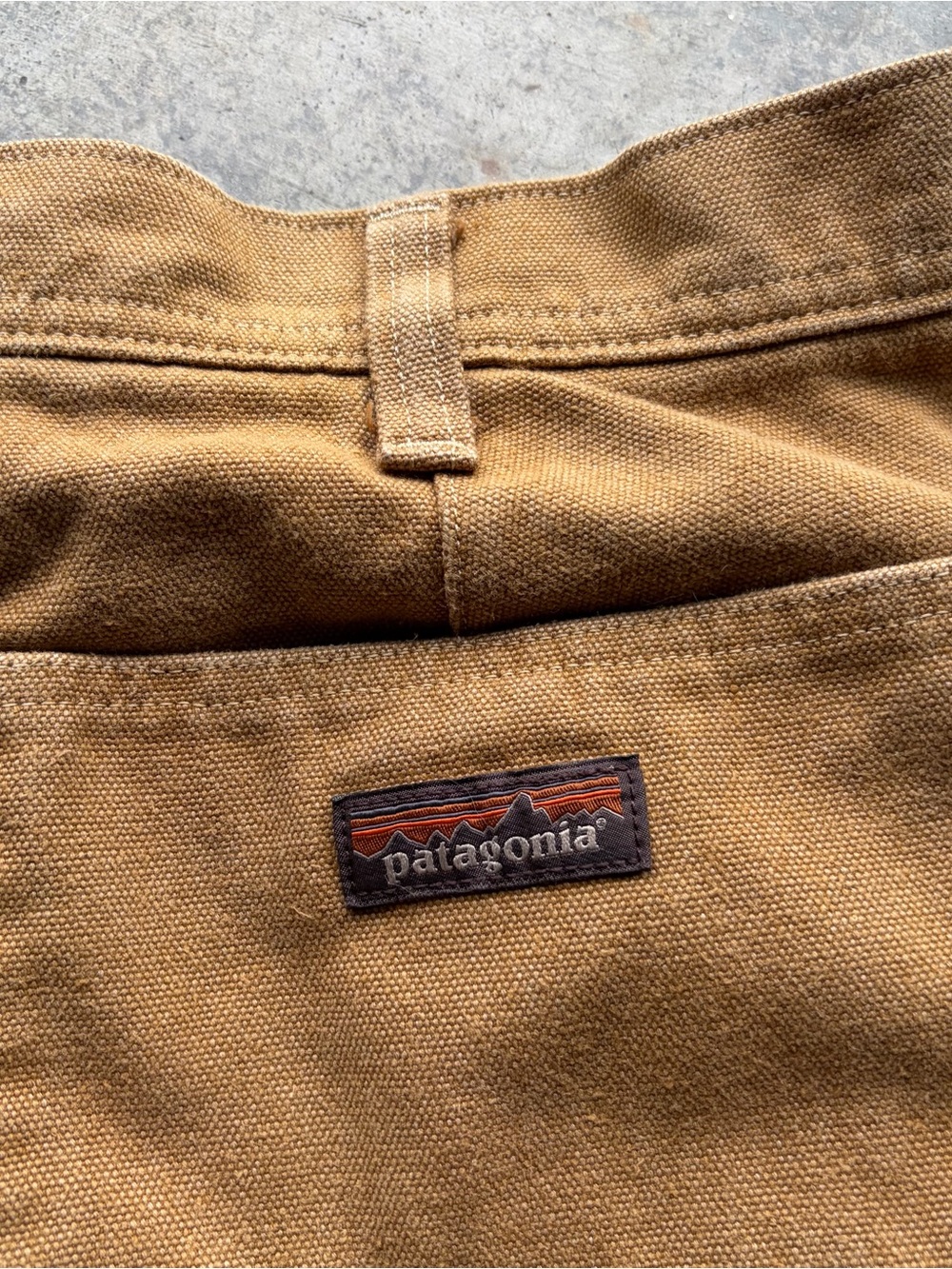 Vintage Patagonia Forge Hemp Canvas Cargo Shorts Brown Outdoor - Picture 3 of 8